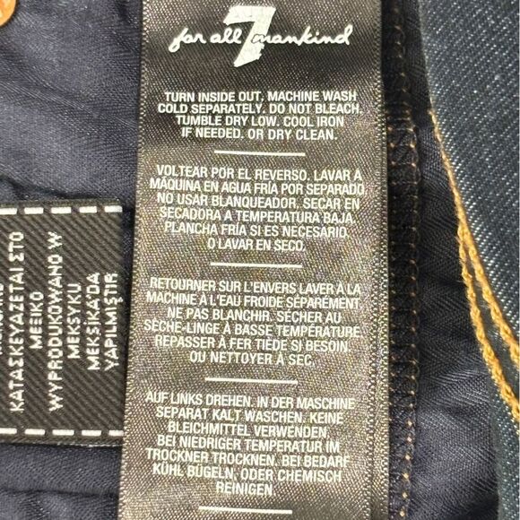 7 For All Mankind | Women’s The High Rise Ankle Skinny Denim Blue Jeans - Picture 15 of 16